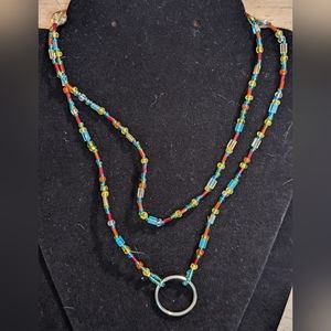 Glass Beaded Eyeglass Retainer or Lanyard